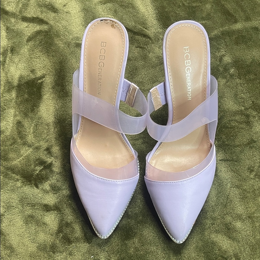 BCBGeneration Women's Light Purple Mules
